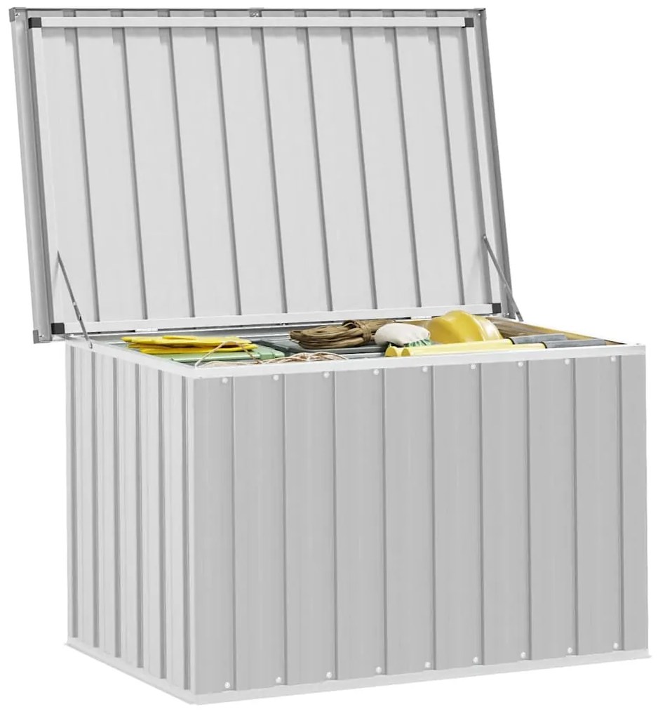 vidaXL Μπαούλο Αποθήκευσης Κήπου Γκρι 109 x 67 x 65 εκ.