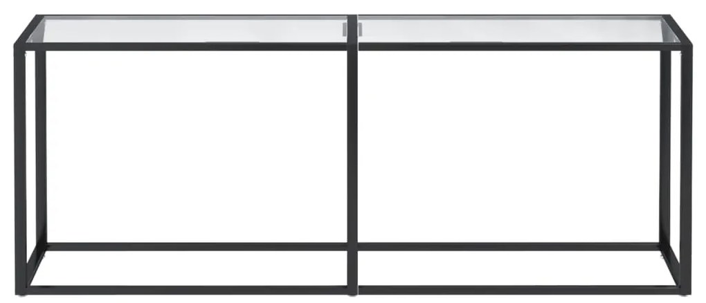 vidaXL Τραπέζι Κονσόλα Διαφανές 200x35x75,5 εκ. από Ψημένο Γυαλί