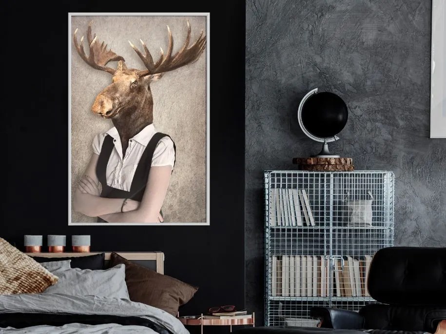 Αφίσα - Animal Alter Ego: Moose - 20x30 - Μαύρο - Χωρίς πασπαρτού