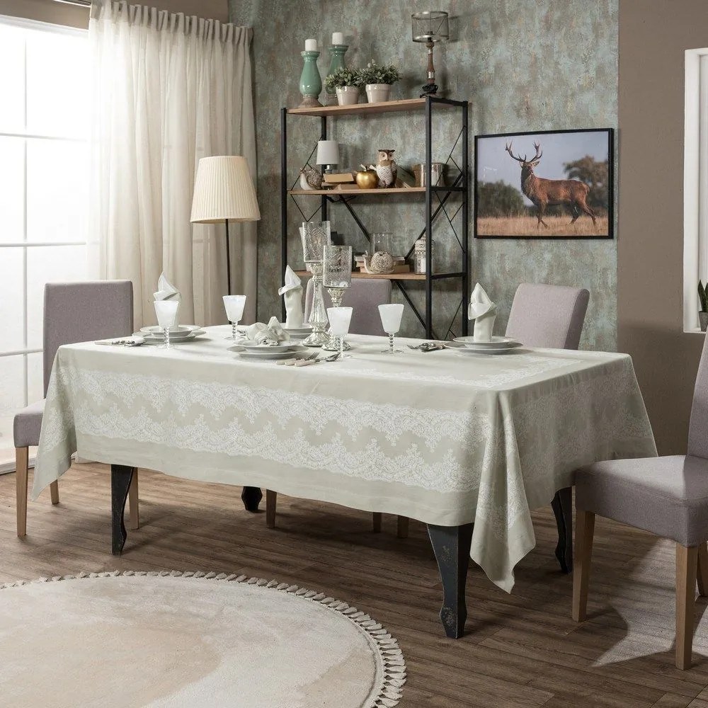Τραπεζομάντηλο Rochelle 13 Mint Teoran 155X260 Cotton-Polyester