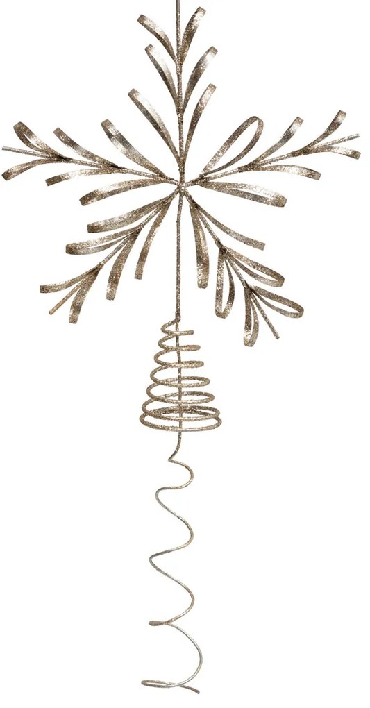 Χριστουγεννιάτικη Κορυφή Δέντρου 31εκ. A-S Snowflake 198661