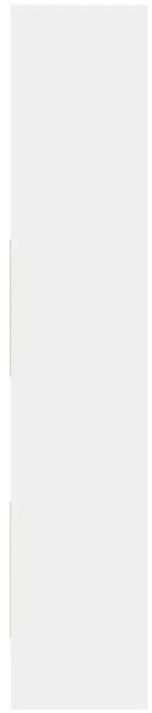vidaXL Βιβλιοθήκη Λευκή 60 x 35 x 180 εκ. από Επεξ. Ξύλο