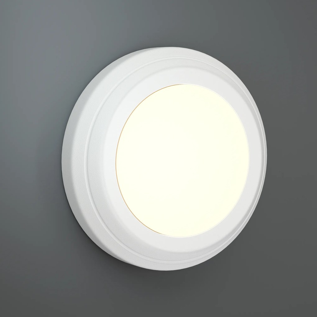 Φωτιστικό τοίχου Jocassee LED 3.5W 3CCT Outdoor Wall Lamp White D:15cmx2.7cm (80201420) - 1.5W - 20W - 80201420