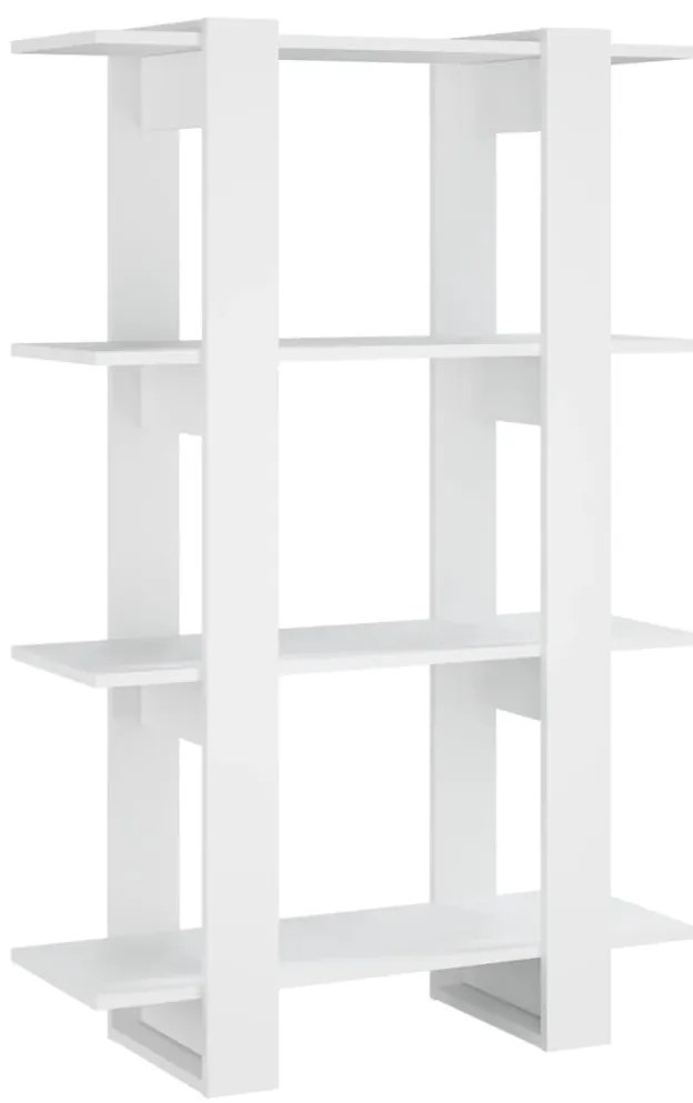 vidaXL Βιβλιοθήκη/Διαχωριστικό Χώρου Λευκό 80 x 30 x 123,5 εκ.