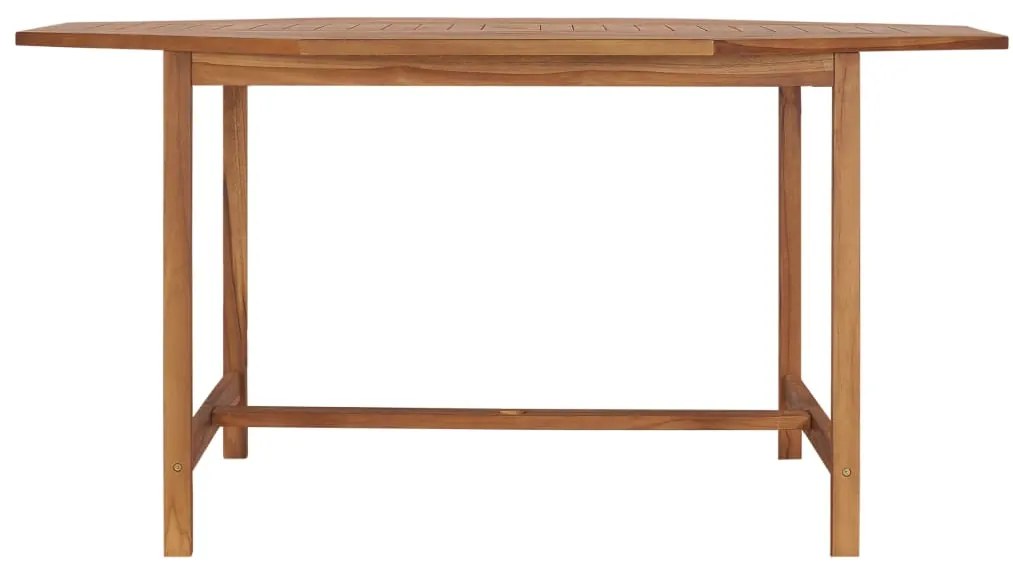 vidaXL Τραπέζι Κήπου 150 x 150 x 75 εκ. από Μασίφ Ξύλο Teak