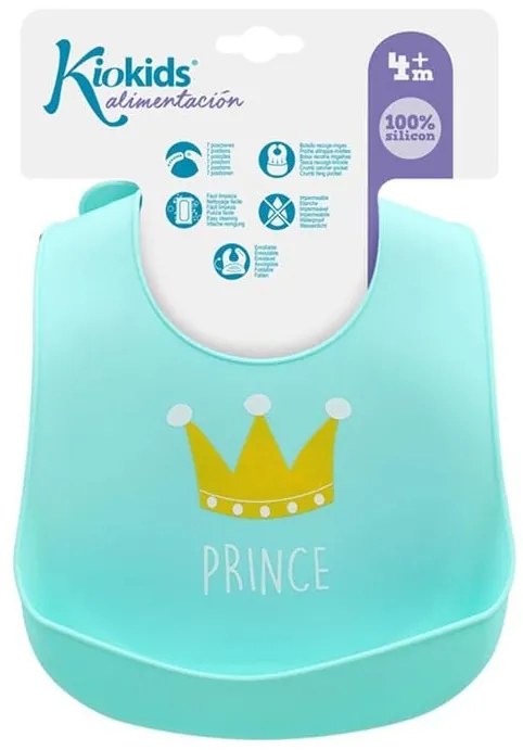 Σαλιάρα Σιλικόνης "Prince" Kiokids