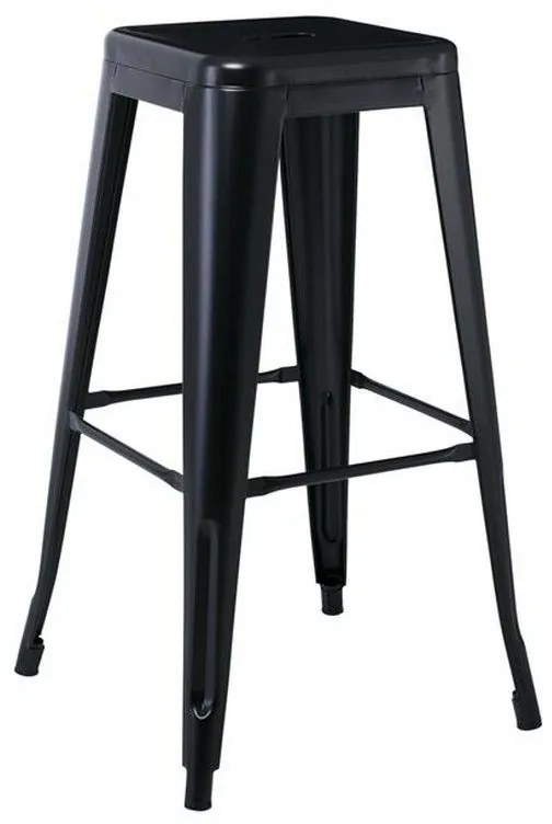 Σκαμπό Bar Relix Ε5190,1W 43x43x76cm Black Metal