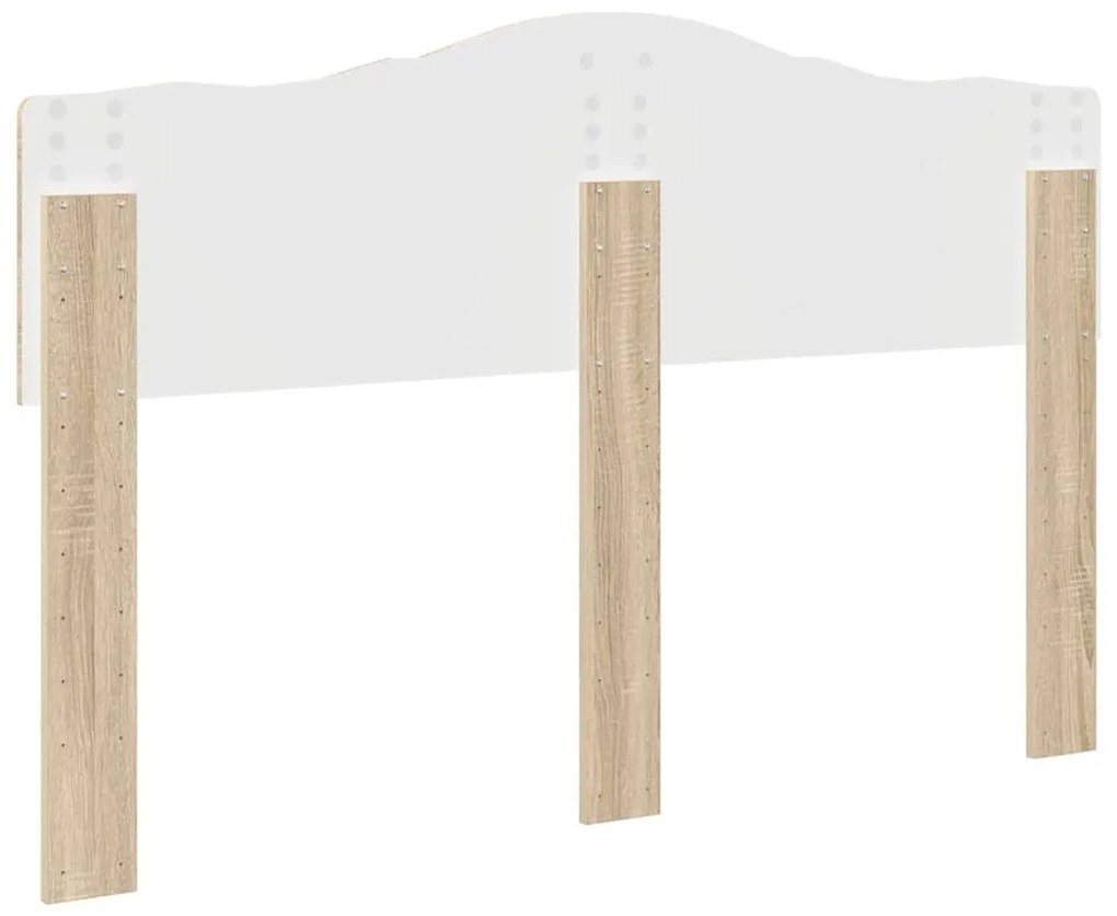 vidaXL Κεφαλάρι με κεφαλάρι Δρύς Sonoma 150 cm Επεξεργασμένο ξύλο