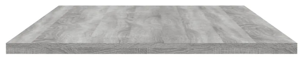 Ράφια Τοίχου 4 τεμ. Γκρι Sonoma 100x40x1,5 εκ. Επεξεργ. Ξύλο - Γκρι