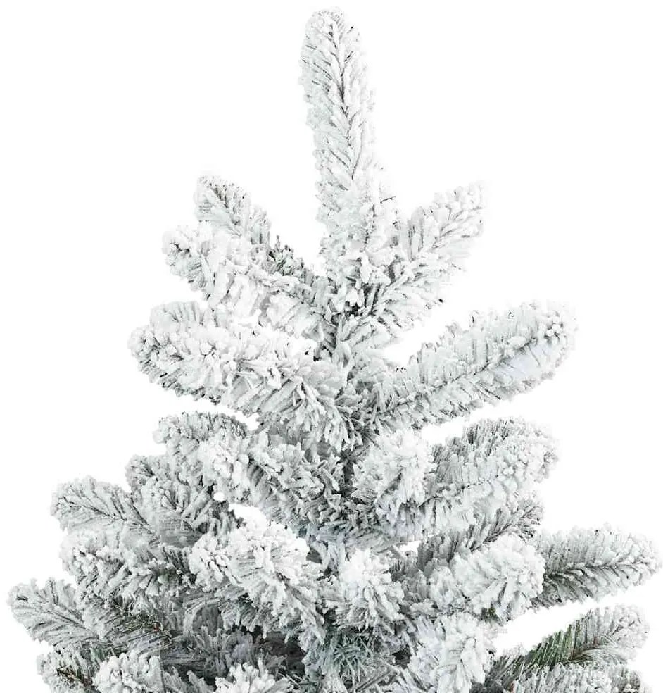 vidaXL Τεχνητό Χριστουγεννιάτικο Δέντρο με Χιόνι με βάση Λευκό 150 cm