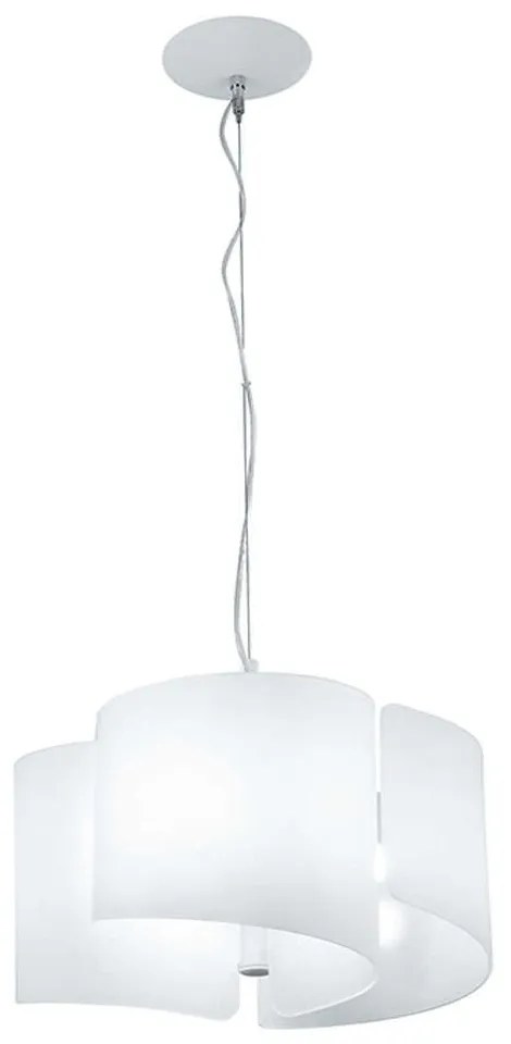 Φωτιστικό Οροφής Imagine I-IMAGINE-S3 3xE27 Φ47cm 120cm White Luce Ambiente Design Aluminium, Glass