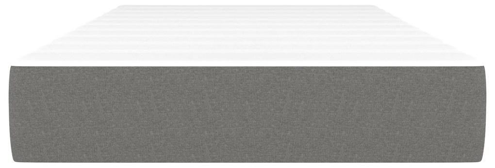vidaXL Στρώμα με Pocket Springs Σκούρο Γκρι 120x190x20 εκ. Υφασμάτινο