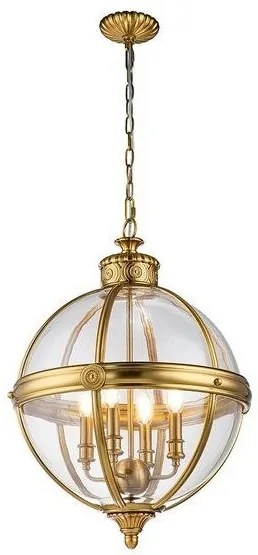 Κρεμαστό Φωτιστικό Οροφής 4xE14 Φ50cm Adams Elstead Lighting-FE-ADAMS-4P-BB-Ορείχαλκος FE-ADAMS-4P-BB