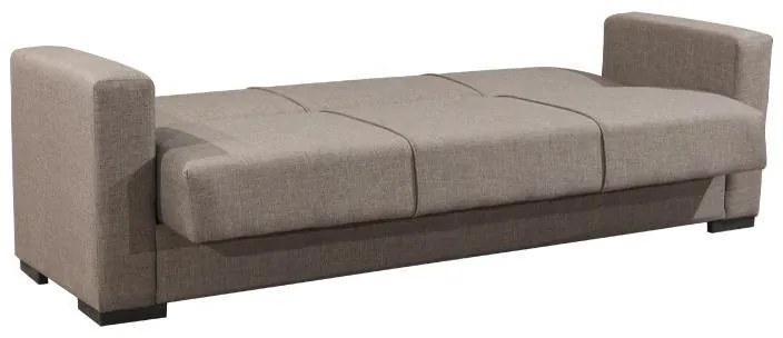 Καναπές - Κρεβάτι New Gracia 3θέσιος Καφέ 222x84x74 εκ. 222x84x74 εκ.