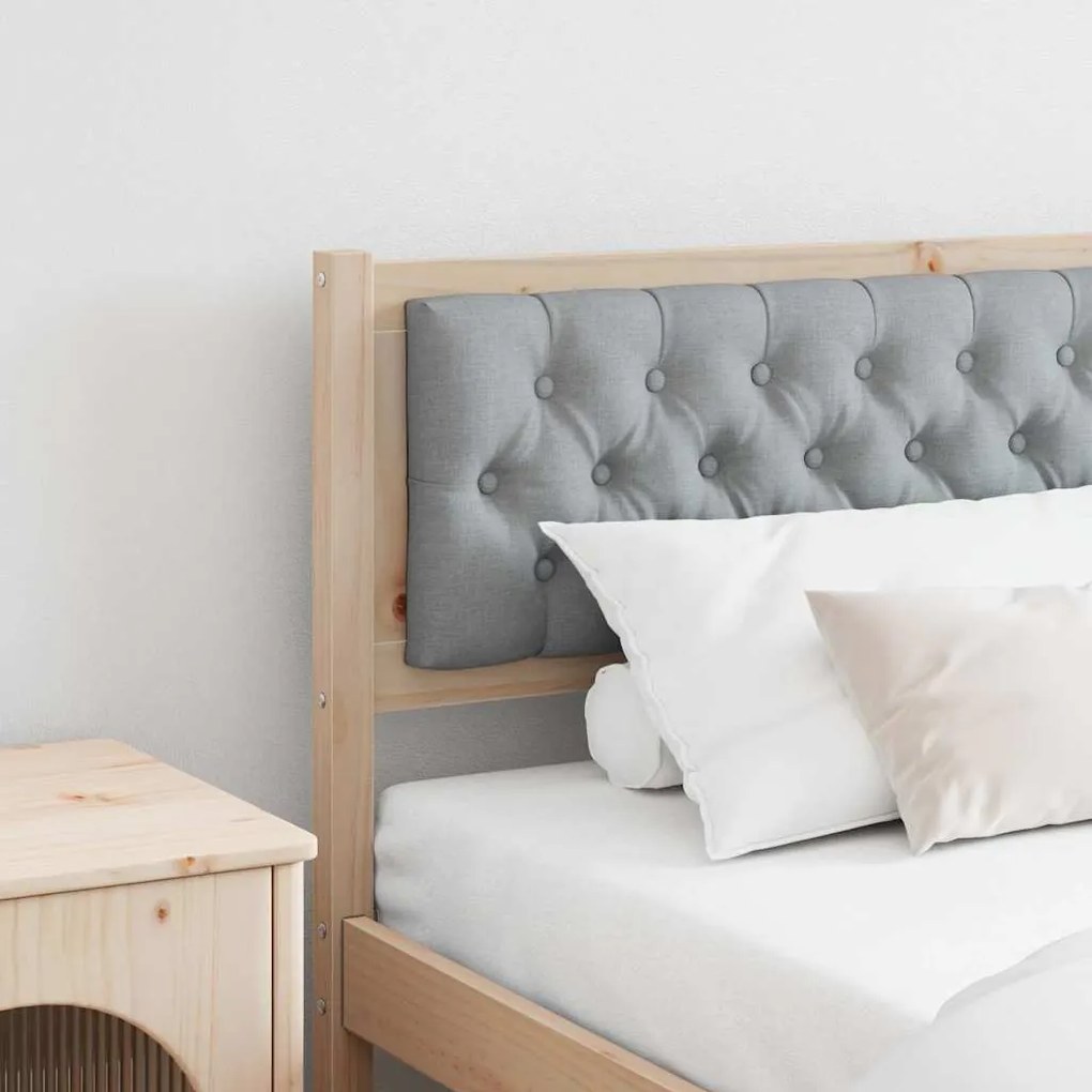 vidaXL Κεφαλάρι Άλλο Καφέ και ανοιχτό γκρι 200 cm Μασίφ ξύλο πεύκου