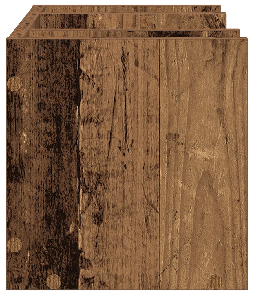 vidaXL Οργανωτής Γραφείου Ξύλο 44.5x24x25 cm