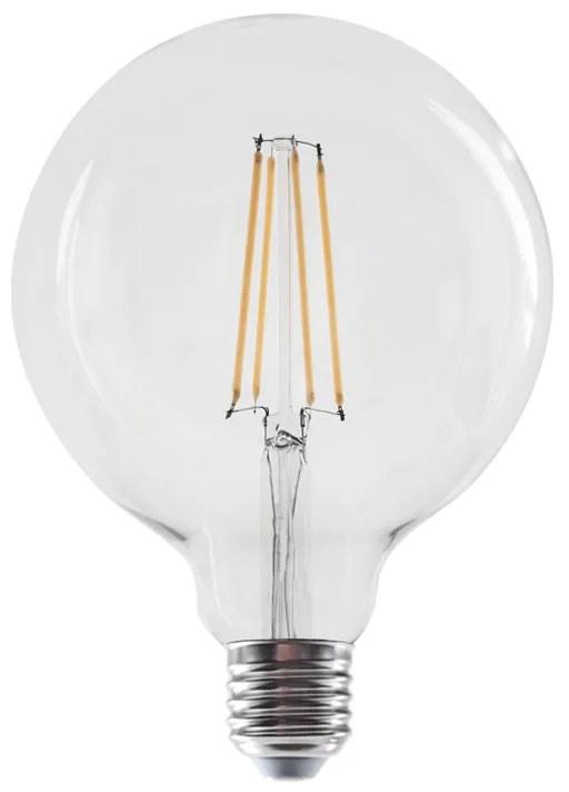 LED FILAMENT E27 G125 8W 2700K 230V AC 980LM RA80 ACA PALA1258WW