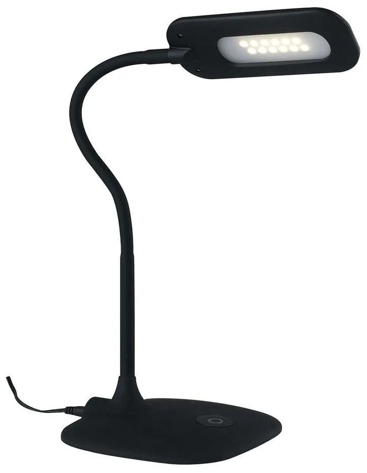 Φωτιστικό Γραφείου Darwin LEDT-DARWIN-BLACK 4,8W Led Dimmer 16x16x53,5cm Black Luce Ambiente Design