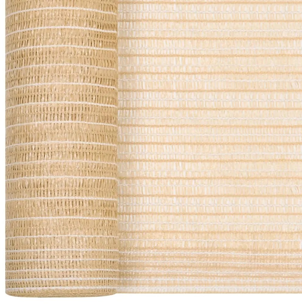 vidaXL Δίχτυ Σκίασης Μπεζ 1,2 x 25 μ. από HDPE 150 γρ./μ²