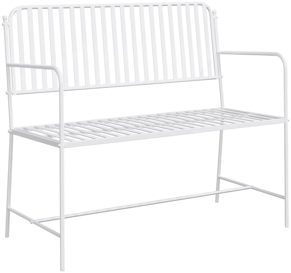 vidaXL Πάγκος Λευκό Μέταλλο 103.5 x 51.5 x 90 εκ. Ανθεκτικός