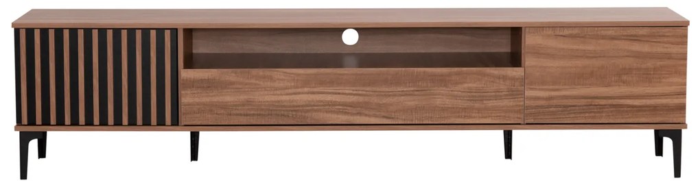 ΕΠΙΠΛΟ ΤΗΛΕΟΡΑΣΗΣ ΣΕΙΡΑ HARRY HM18008.01 ΜΕΛΑΜΙΝΗ ΦΥΣΙΚΟ ΞΥΛΟΥ-ΜΑΥΡΟ 200x40x47,5Υεκ.