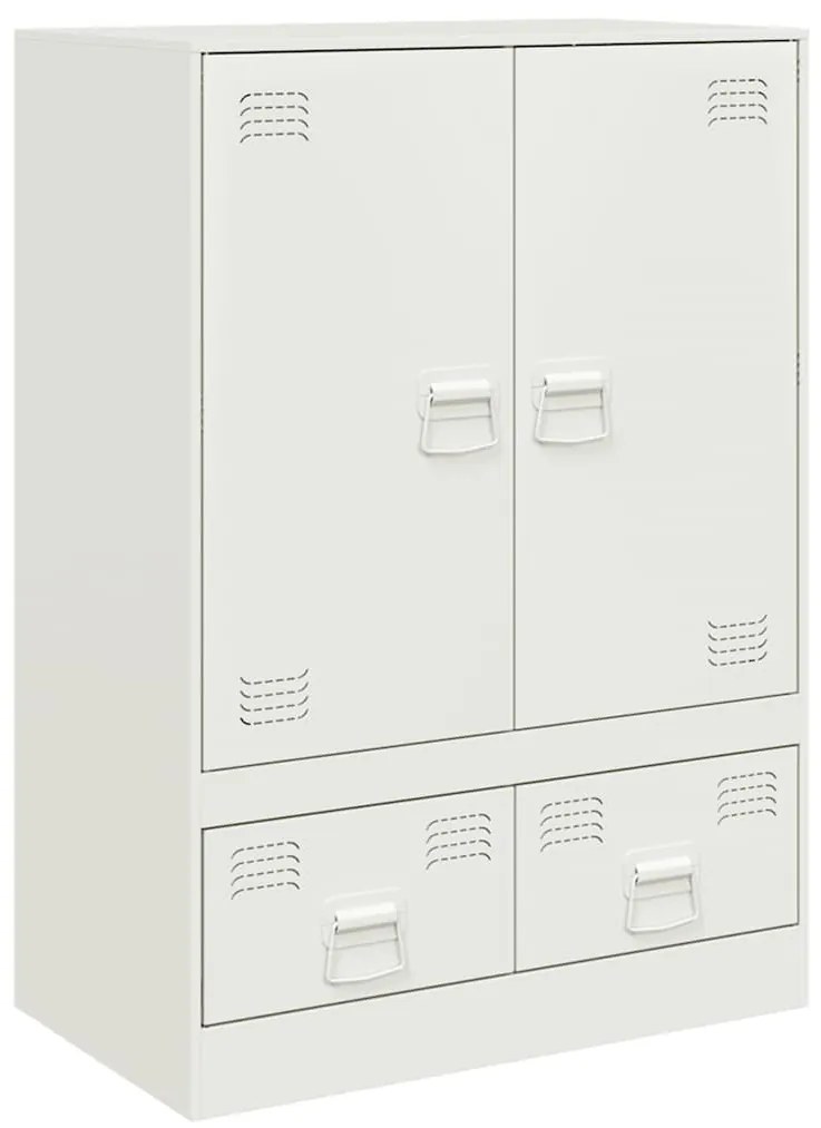 vidaXL Ντουλάπι Λευκό 67x39x95 εκ. από Ατσάλι