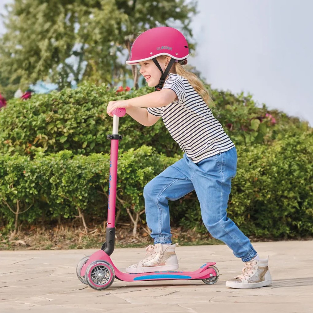 Globber Scooter Elite Lights V2 Fuchsia