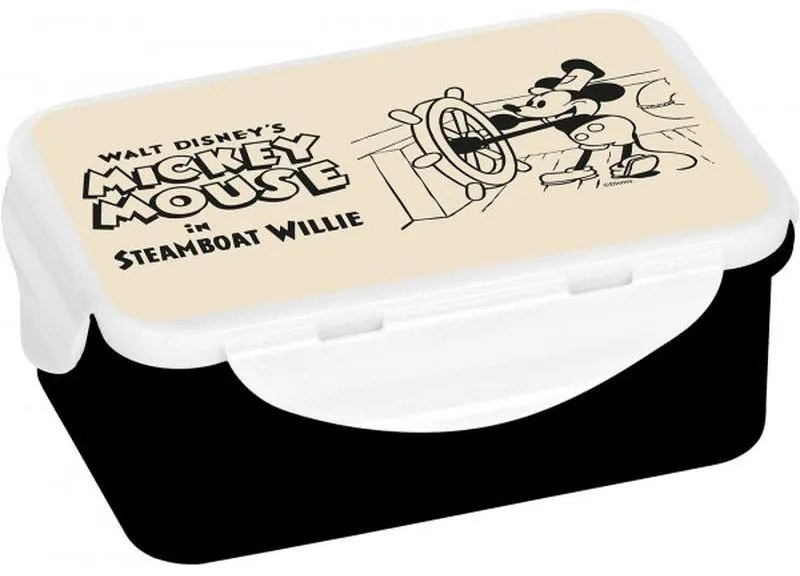 Geda Labels Φαγητοδοχείο Mickey Steamboat Willie Vintage 1100ml PP BPA Free Μπεζ-Μαύρο GE14904