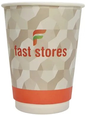 FAST STORES χάρτινα ποτήρια καφέ, 16oz, χωρίς καπάκι, 20τμχ