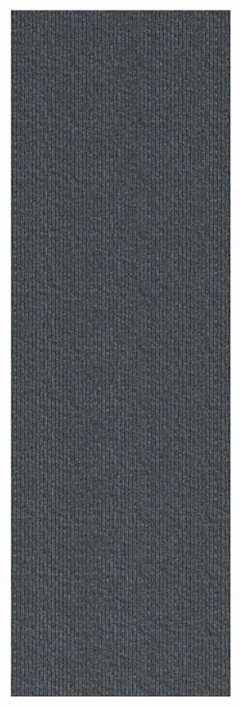 vidaXL Δερμάτινο Χαλί Γκρι 80 x 200 cm ύφασμα