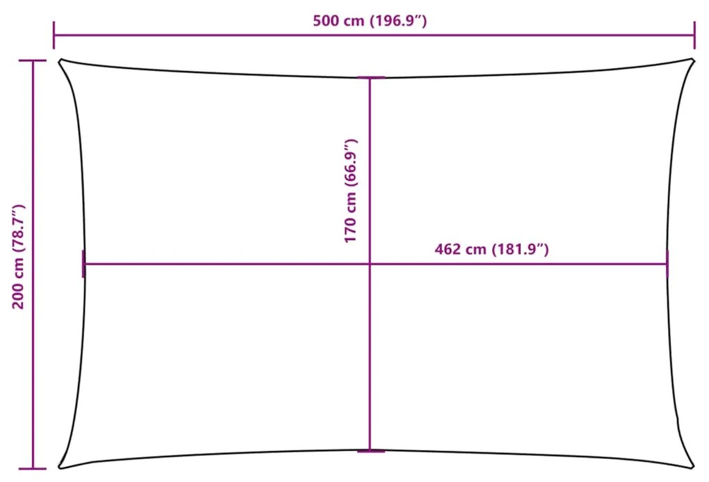 ΠΑΝΙ ΣΚΙΑΣΗΣ ΟΡΘΟΓΩΝΙΟ TAUPE 2 X 5 Μ. ΑΠΟ ΎΦΑΣΜΑ OXFORD 135424