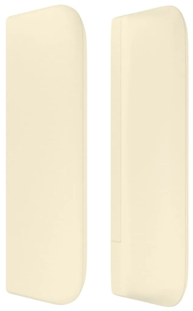 Κεφαλάρι με Πτερύγια Κρεμ 103x16x78/88 εκ. Συνθετικό Δέρμα 3118714