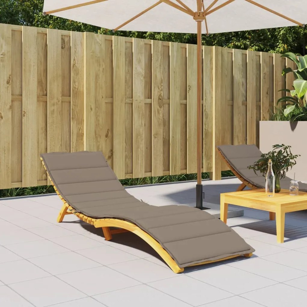 Μαξιλάρι Ξαπλώστρας Taupe 200 x 50 x 3εκ. από Ύφασμα Oxford 314196