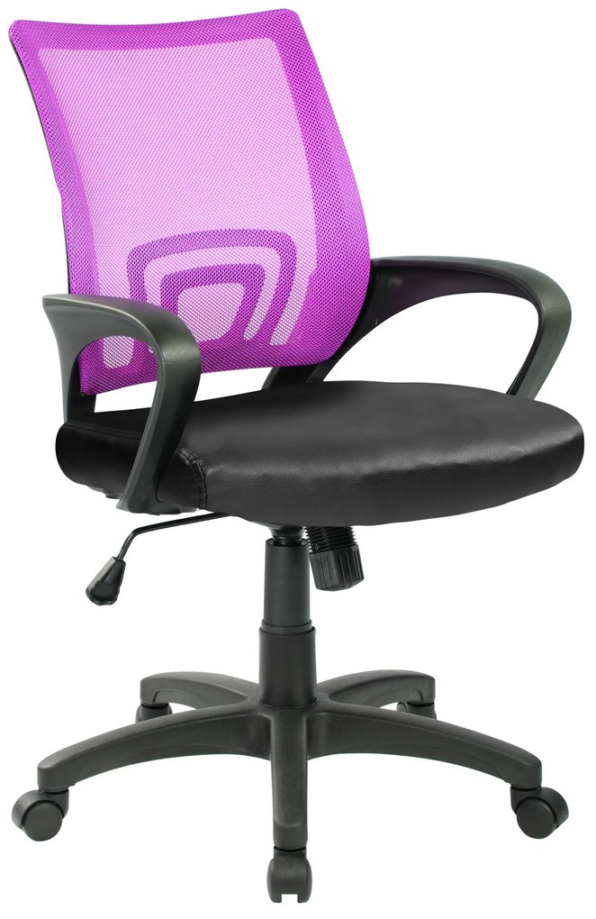 VELCO Pro Systems ΚΑΡΕΚΛΑ ΓΡΑΦΕΙΟΥ ΠΑΙΔΙΚΗ ΜΩΒ -ΜΑΥΡΗ - ΔΙΑΣΤΑΣΕΙΣ 55x49x86/96cm - ΕΠΙΦΑΝΕΙΑ: ΔΙΑΤΡΗΤΟ &amp; PVC velco-66-33651