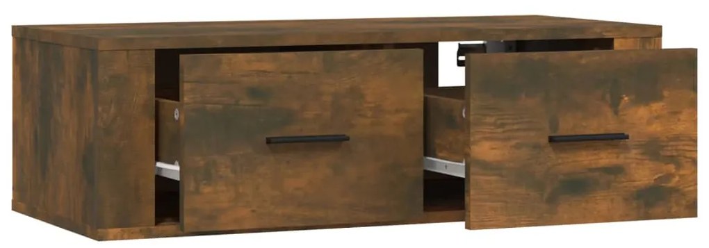 vidaXL Κρεμαστό Ντουλάπι Καπνιστή Δρυς 80x36x25 εκ. Επεξεργασμένο Ξύλο