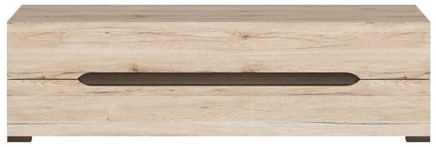 Τραπέζι Tv Boston P112, San remo δρυς, Με συρτάρια, 150x43x43cm