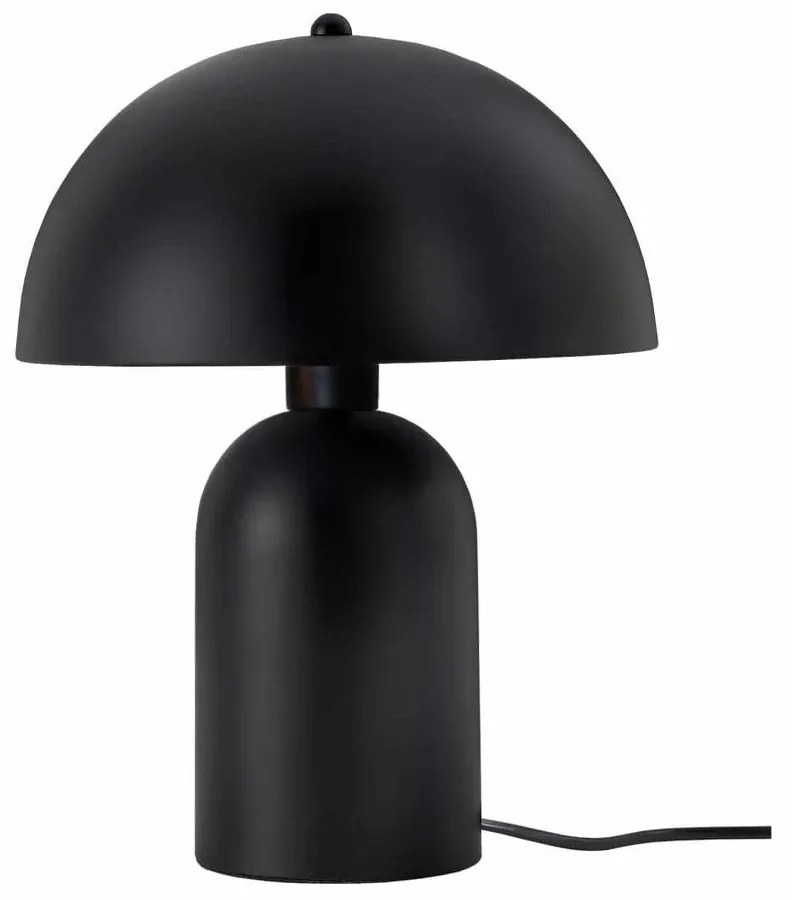 GloboStar® GASCO 204-0146 Μοντέρνο Eπιτραπέζιο Φωτιστικό Μονόφωτο 1 x E27 IP20 Μαύρο Μέταλλο - Μ25 x Π25 x Υ35cm