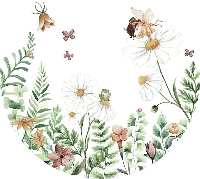 Fairy Garden Ταπετσαρια Τοιχου Πρασινο Στρογγυλη 80cm