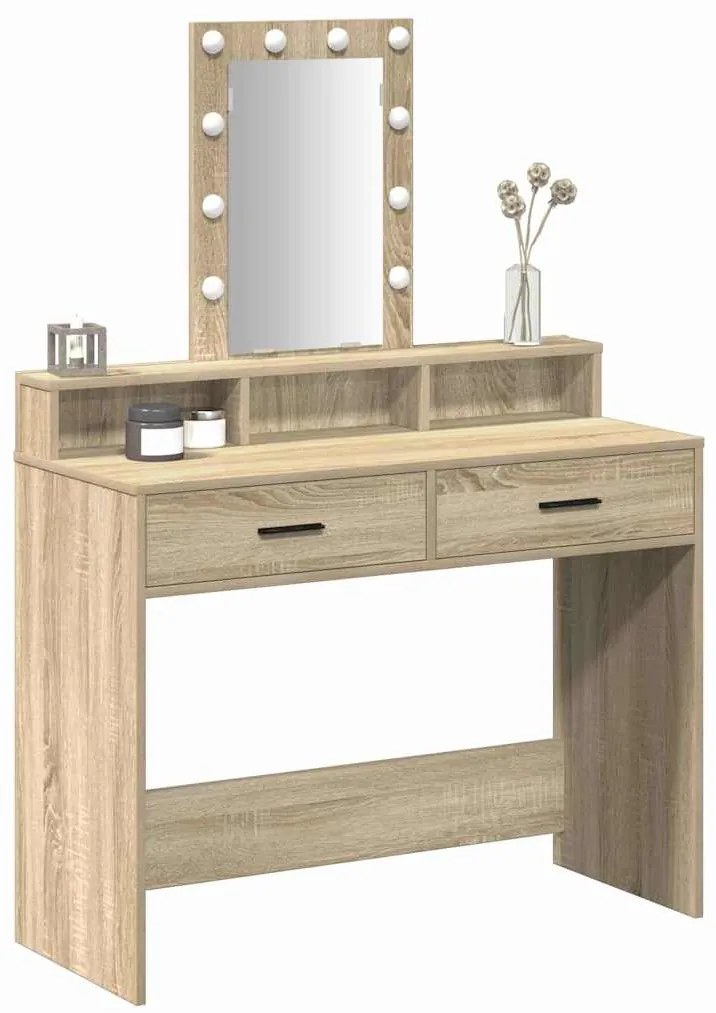 vidaXL Τραπέζι περιποίησης Καφέ 100 x 41 x 140 εκ. Επεξεργασμένο ξύλο