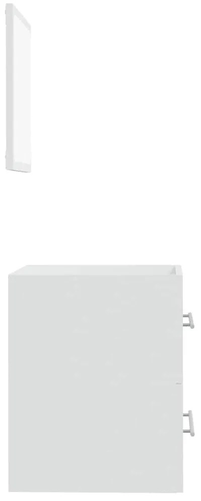 vidaXL Ντουλάπι Μπάνιου με Καθρέφτη Λευκό 41x38,5x48 εκ.