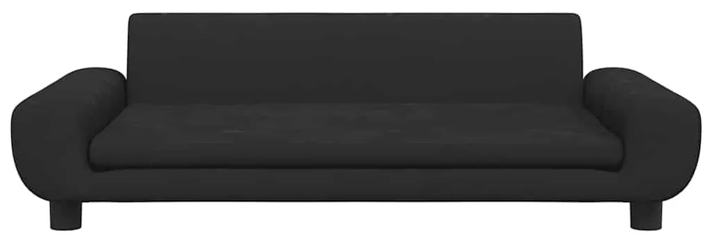 vidaXL Καναπές Παιδικός Μαύρο 100 x 54 x 33 εκ. από Βελούδο