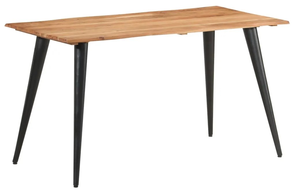 vidaXL Τραπεζαρία Live Edge 140 x 60 x 75 εκ. από Μασίφ Ξύλο Ακακίας