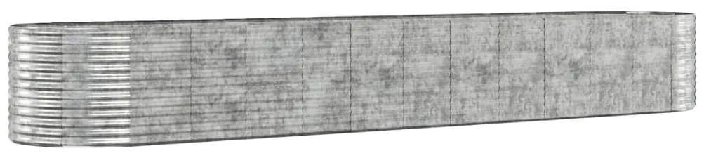 vidaXL Ζαρντινιέρα Ασημί 507x100x68 εκ. Ατσάλι με Ηλεκτρ. Βαφή Πούδρας