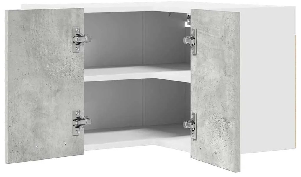 vidaXL Κρεμαστό ντουλάπι Σκυρόδεμα Γκρι και Λευκό 57 x 57 x 40 εκ.