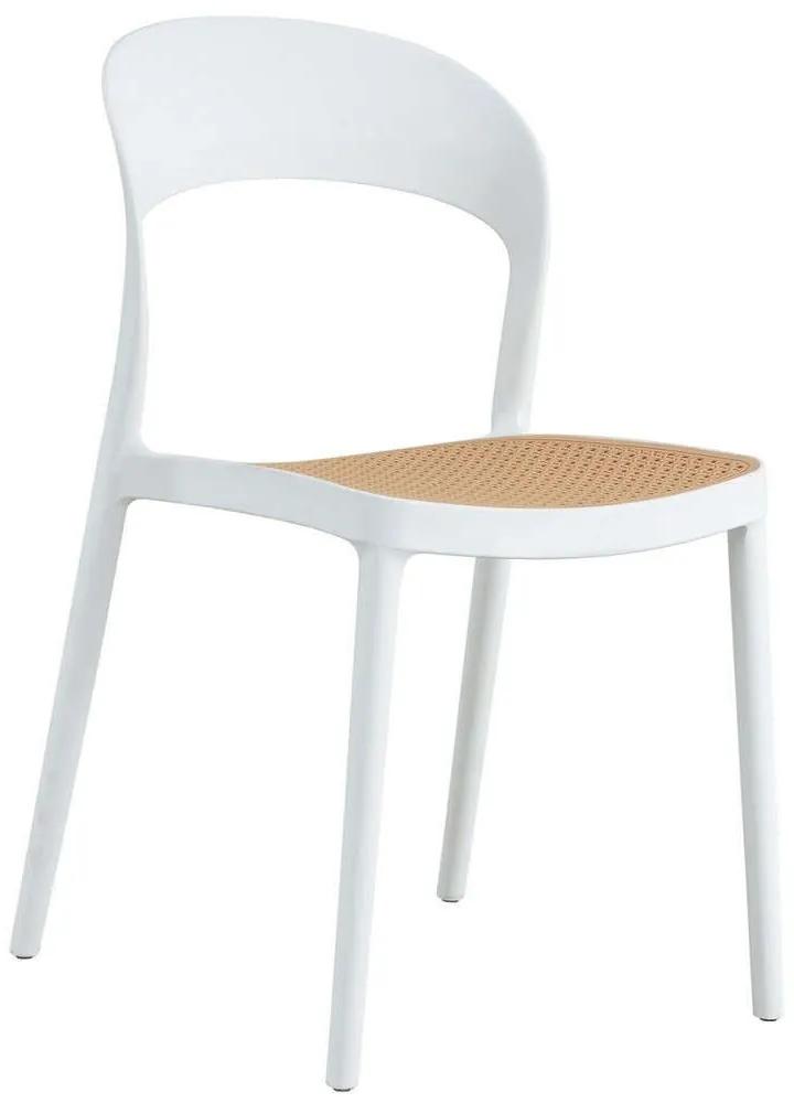 Καρέκλα Πολυπροπυλένιου HM5936.01 41x53x81cm Beige-White