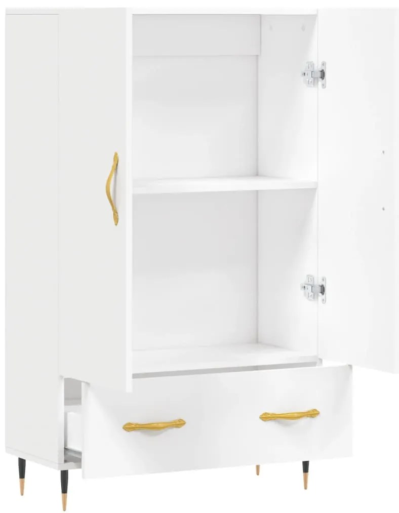 vidaXL Ντουλάπα Λευκή 69,5 x 31 x 115 εκ. από Επεξεργασμένο Ξύλο