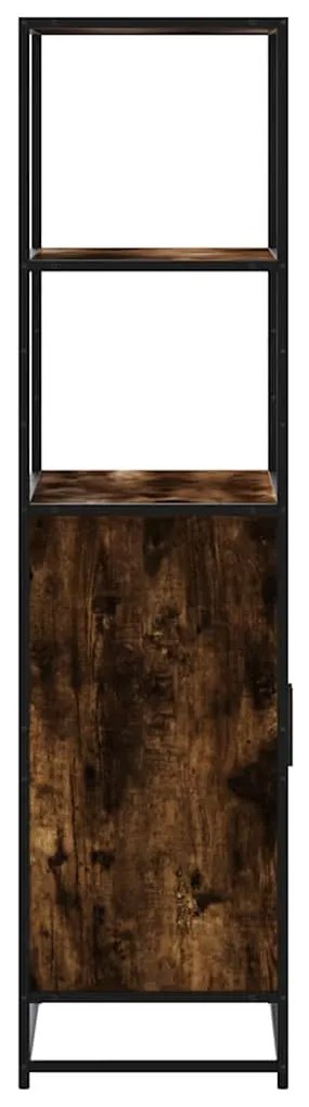 Highboard Καπνιστή δρυς 68x35x139 cm Κατασκευασμένο ξύλο - Καφέ