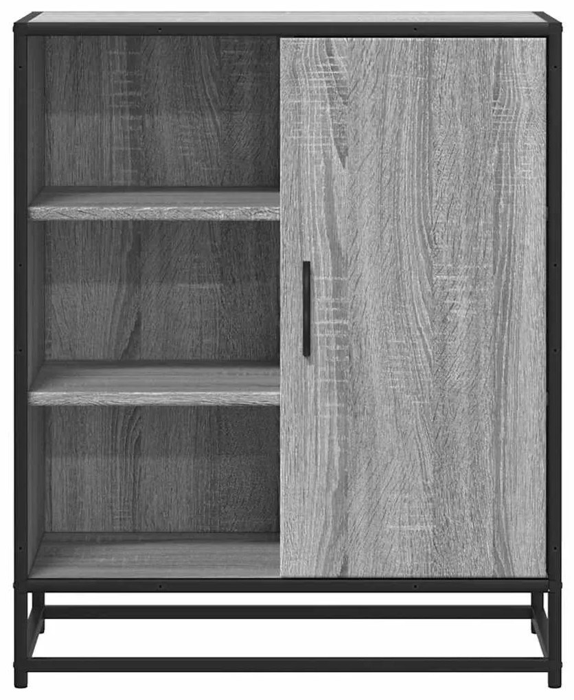 Sideboard Grey Sonoma 62x35x76 cm Ξύλινο μηχανουργικό ξύλο - Γκρι