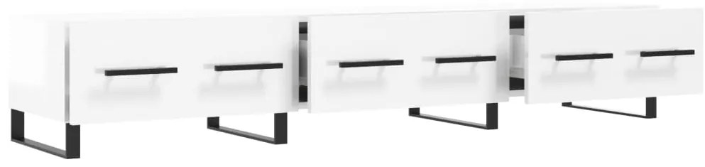 vidaXL Έπιπλο Τηλεόρασης Γυαλ. Λευκό 150x36x30 εκ. Επεξεργασμένο Ξύλο
