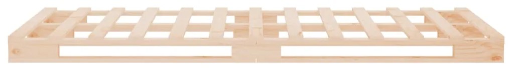 vidaXL Κρεβάτι Παλέτες 75 x 190 εκ. Μασίφ Ξύλο Πεύκου Small Single